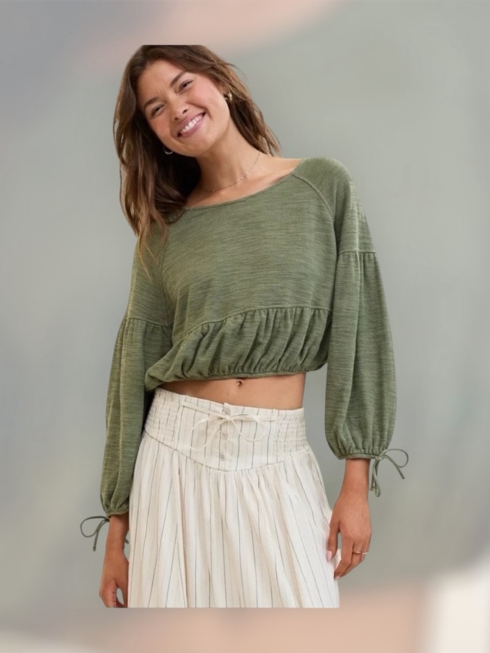 NWOT Aerie Endless Summer Crew Sweatshirt